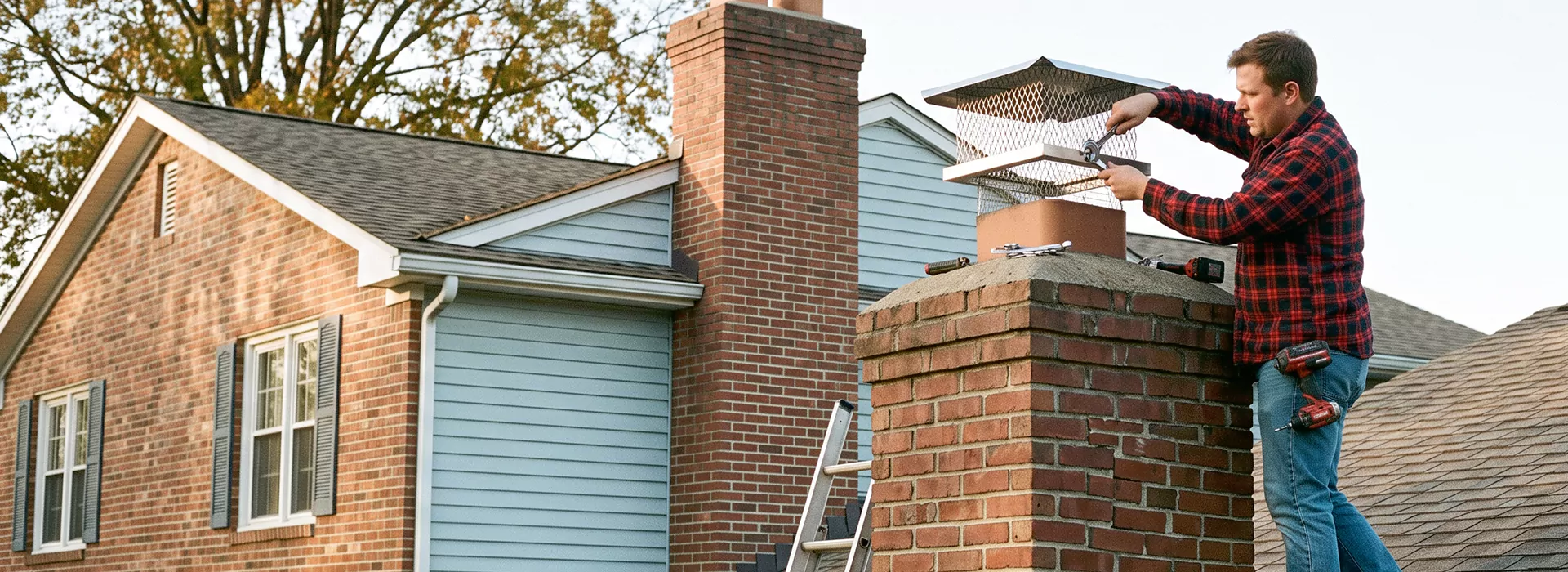 Chimney Spark Arrestor Installation in Bridgewater