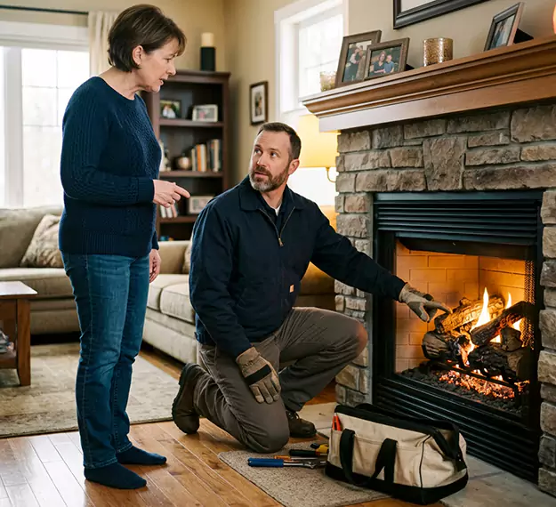 Why Bridgewater Homeowners Choose Our Gas Fireplace Logs Team?
