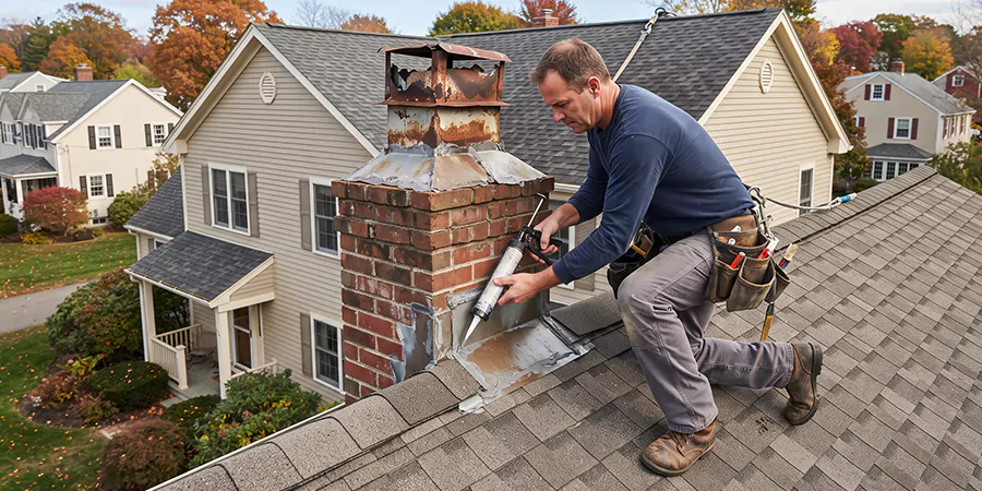Chimney Chase Flashing Repair Bridgewater