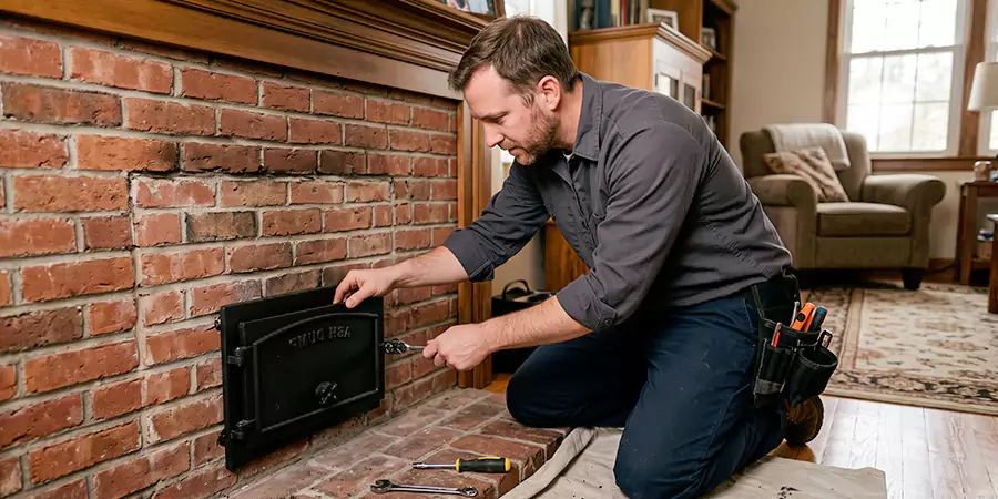 Fireplace Ash Dump Door Installation Bridgewater