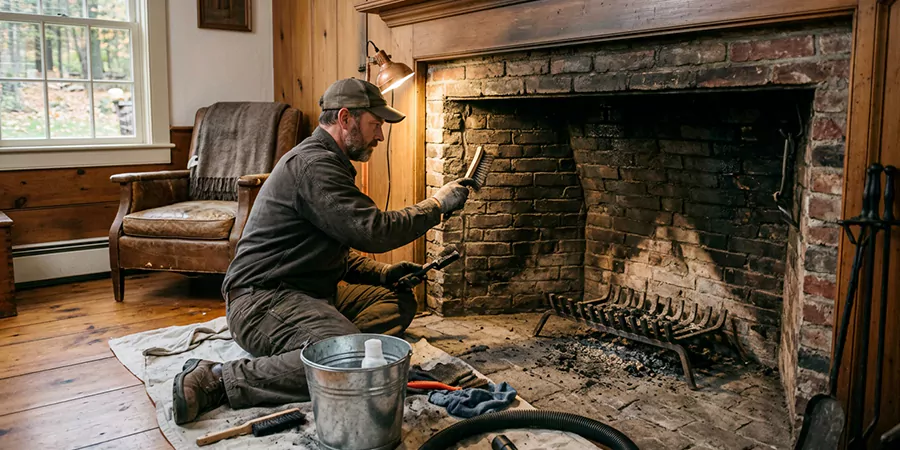 Inglenook and Coal Burning Fireplace Restoration Bridgewater