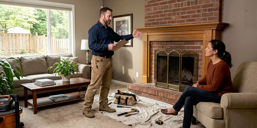 Fireplace and Chimney Removal Service Bridgewater