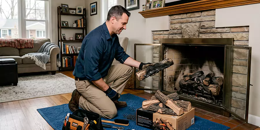 Replacing Gas Fireplace Logs Bridgewater